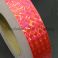 Prism tape Salmon red pink fluorescent hologram 1m