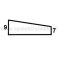 MK79BK/ARCHED, mikrofonikehys kaareva alapinta, kapeneva 7 - 9 mm, black