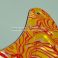 TC -tyylinen plektrasuoja clamshell red yellow white 4PLY, TC4CSRYEW/W/B/W