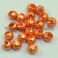 Tungsten Slotted Disco Beads Orange Lucent metallic 2.5 mm 20kpl TFH®