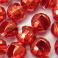 Tungsten Slotted Disco Beads Red Lucent metallic 2.5 mm 20kpl TFH®