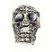 Valumetallipääkallo nuppi UNHAPPY SKULL