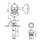 Virityskoneisto Waverly style, 3L/3R, kromi - standard