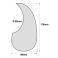 Pickguard pleksi teardrop pearl dark gray steeldust liimapinta PG100PB